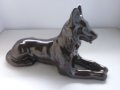 стара керамична  фигура  - куче, снимка 2