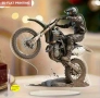 2D Акрилен топер Мотор моторист Байкър мотоциклет на стойка основа украса декор статуетка, снимка 1
