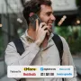 Калъф с портфейл VENA vCommute за iPhone 16 Pro, държач за карти с кожен капак и стойка - черен, снимка 7