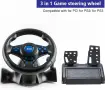 Геймърски волан с педали, въртящ се на 180 градуса, USB, съвместим с PS3/PS2/PC, снимка 5