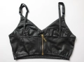 Кожено късо бюстие/кроп топ Club L , снимка 6