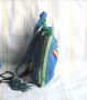 Чанта, ръчна изработка комбинация между плетиво на една кука и ръчна бродерия, снимка 3