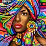 Диамантен гоблен " Африканска жена", снимка 1 - Гоблени - 31467069
