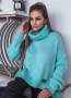Дамски пуловер с висока яка , снимка 3