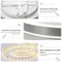 Кръгъл LED плафон 30 см с регулируема светлина, снимка 5