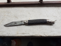 Старо немско джобно ножче, нож Okapi с бакелитени чирени, снимка 1