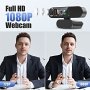 Нова USB Уеб камера за компютър лаптоп с микрофон 1080p влог Youtube, снимка 3