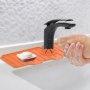 Силиконова подложка за кухненска мивка Размери: 37X14.5cm. Варианти: черна, оранжева, сива, снимка 3