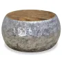 Маса за кафе, алуминий, тиково дърво, 60х60х30 см, снимка 3