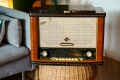 Ретро радио грамофон Естония 2, антикварно, снимка 2