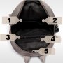 3 цвята Дамска раница Serafy - черен, сив и бордо, снимка 10