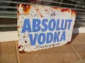 Метална табела Vodka Absolut Sweden водка Абсолют ръждив ефект алкохол, снимка 2