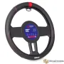Калъф за волан SPARCO - SPS124RD Черен с червен шев, снимка 1
