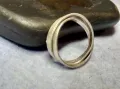 ДВА ПРЪСТЕНА в ЕДНО РЯДЪК ВИНТИДЖ АРТ МОДЕЛ ДВОЕН СРЕБЪРЕН ПРЪСТЕН Тип ХАЛКА СРЕБРО 925 ПРОБА 49869, снимка 1