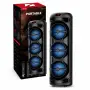 Караоке тонколона 90 cm с два безжични микрофона и LED, снимка 1