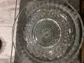 Стара голяма стъклена купа(плато), снимка 1 - Антикварни и старинни предмети - 30467709