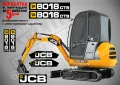 JCB 8035zts стикери надписи, снимка 9