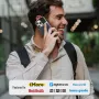 Калъф VENA vCommute за iPhone 16 Pro Max, със слот за карти и стойка - син, снимка 8