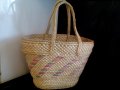 Стилна плетена чанта тип кошница , снимка 5
