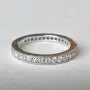 Оригинален Tiffany & Co. платинен пръстен с диаманти – PT950, снимка 1