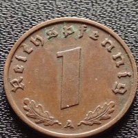 Две монети 1 райхспфенинг 1940г. Трети райх с СХВАСТИКА редки за КОЛЕКЦИЯ 3682, снимка 3 - Нумизматика и бонистика - 40637877