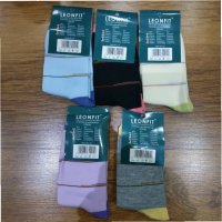 Комплект от 5 броя дамски памучни чорапи 1 лв./бр., снимка 2 - Дамски чорапи - 21010467