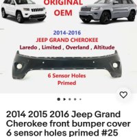 Предна Броня За Jeep Grand Sherokee 2014-2016 Година , снимка 2 - Части - 42623747
