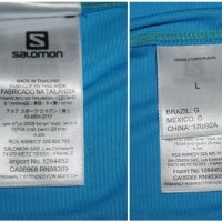Дамска Спортна Тениска Salomon Born To Sweat Размер L, снимка 18 - Тениски - 42193508