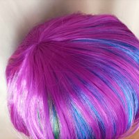  Дълга леко чуплива перука в различни цветове/ омбре/, снимка 6 - Аксесоари за коса - 38302451