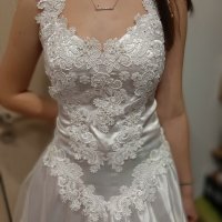 Сватбена рокля с кристали , снимка 4 - Сватбени рокли - 31460218