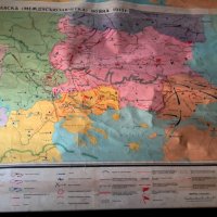 училищна карта на балкански войни 1912-1913, снимка 5 - Колекции - 44292503