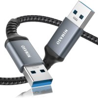 NIMASO кабел USB A към USB A, двукраен USB 3.0 кабел,100 см, снимка 1 - Кабели и адаптери - 42591348