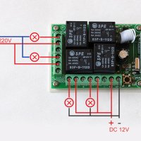 Четириканално реле 12V - 220V + дистанционно управление, модул, снимка 5 - Друга електроника - 42855872