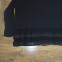 Zara Collection плетена блуза с прозрачни елементи Размер: M/L, снимка 4 - Блузи - 42778098