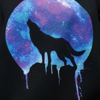 Нов мъжки суичър с дигитален печат Вълк, Голяма Луна, Серия вълци, снимка 14 - Суичъри - 30197522