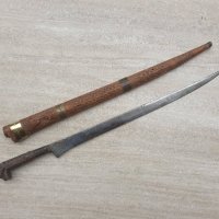 Голяма Алжирска Флиса 19 век кама острие нож, снимка 2 - Антикварни и старинни предмети - 42610800
