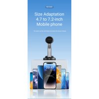 Awei X45 стойка за телефон за кола за предно стъкло и табло,  магнит, 360°, снимка 4 - Аксесоари и консумативи - 42279873