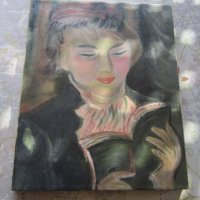 Стара рисувана картина масло върху платно 12, снимка 7 - Картини - 31383307