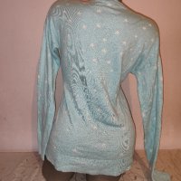 Син пуловер р-р М, снимка 5 - Блузи с дълъг ръкав и пуловери - 42503957
