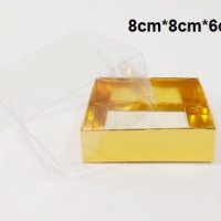 картонена кутия с прозрачен капак картонени кутии за ръчна изработка сувенир сапун фигурка кутийка , снимка 4 - Други - 37187304