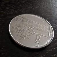 Монета - Италия - 100 лири | 1987г., снимка 1 - Нумизматика и бонистика - 29628301