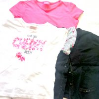2 блузки и жилетка 5-6 г., снимка 1 - Детски тениски и потници - 37057947