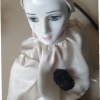  Арлекин от керамика и плат, снимка 1 - Кукли - 35563542