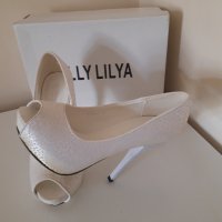 Бели елегантни обувки, снимка 6 - Дамски елегантни обувки - 29879247