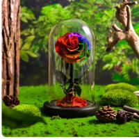 вечна роза в стъкленица, снимка 1 - Декорация за дома - 44568346