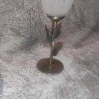комплект от три бронзови свещника , снимка 2 - Антикварни и старинни предмети - 42079403