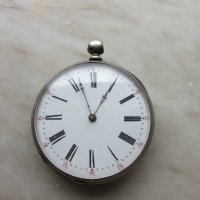 сребърен джобен часовник , снимка 2 - Антикварни и старинни предмети - 40821194