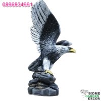 Орел статуя от бетон градинска фигура в черен цвят, снимка 4 - Градински мебели, декорация  - 40697606