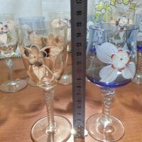 Стъклени чаши за вино Бохемия , снимка 9 - Антикварни и старинни предмети - 44343746