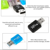 Четец SD карта USB, снимка 4 - USB Flash памети - 44508420